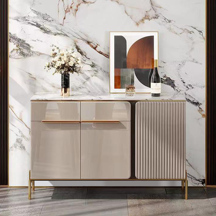 Gabinetto della sideboard del salotto in legno Glam Glam Buffet Server con archiviazione e cassetto