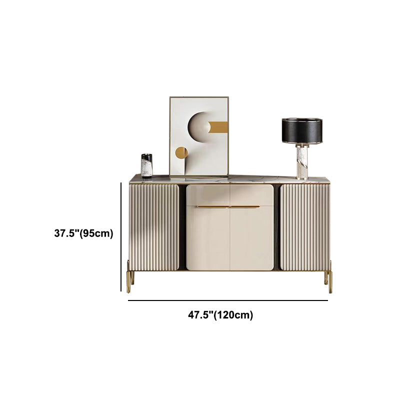 Gabinetto della sideboard del salotto in legno Glam Glam Buffet Server con archiviazione e cassetto