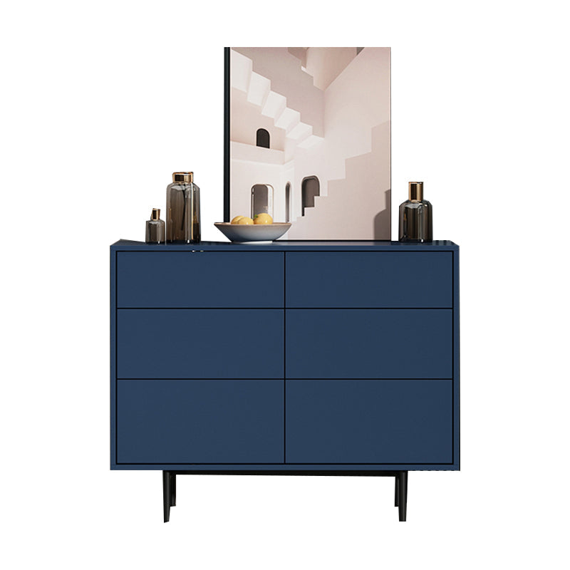 Modern Accent Chest with 6 Drawers and 4 Straight Black Legs Clearhalo 'Cabinets & Chests' 'cabinets_chests' 'furn' 'furn_cabinets_chests' 'Furniture' 'Living Room Furniture' 5603732