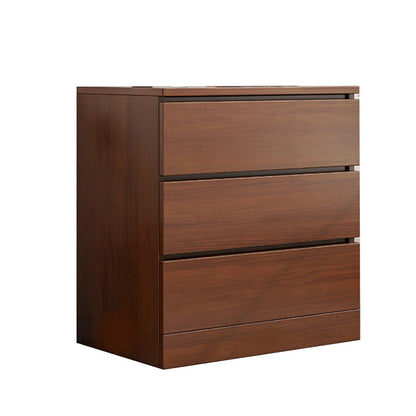 Wooden Accent Chest with Drawers Rectangle Contemporary Chest 24"L x 16"W x 28"H Brown 3 Clearhalo 'Cabinets & Chests' 'cabinets_chests' 'furn' 'furn_cabinets_chests' 'Furniture' 'Living Room Furniture' 5603751