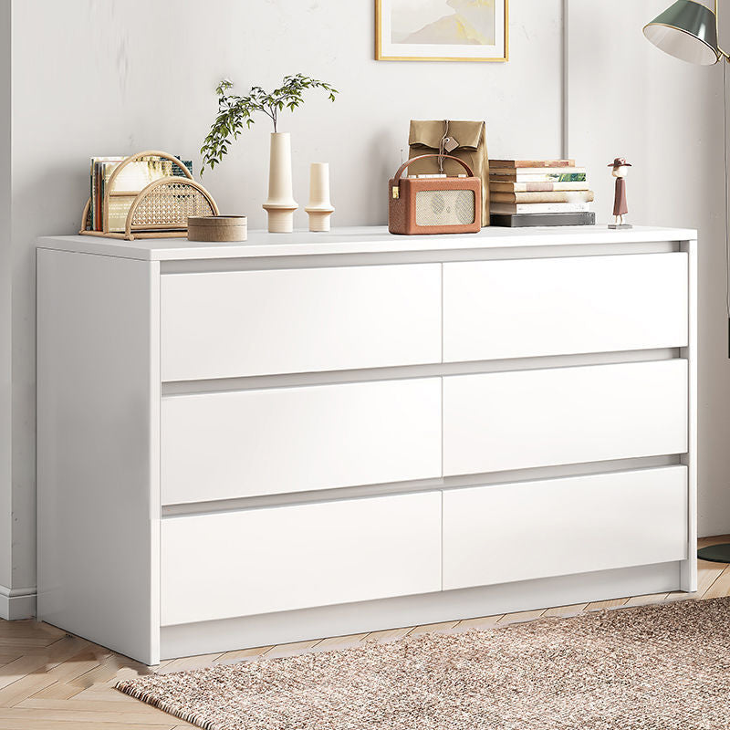 Wooden Accent Chest with Drawers Rectangle Contemporary Chest 35"L x 16"W x 31"H White 6 Clearhalo 'Cabinets & Chests' 'cabinets_chests' 'furn' 'furn_cabinets_chests' 'Furniture' 'Living Room Furniture' 5603752