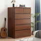 Wooden Accent Chest with Drawers Rectangle Contemporary Chest 24"L x 16"W x 43"H Brown 6 Clearhalo 'Cabinets & Chests' 'cabinets_chests' 'furn' 'furn_cabinets_chests' 'Furniture' 'Living Room Furniture' 5603753