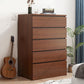 Wooden Accent Chest with Drawers Rectangle Contemporary Chest 24"L x 16"W x 43"H Brown 5 Clearhalo 'Cabinets & Chests' 'cabinets_chests' 'furn' 'furn_cabinets_chests' 'Furniture' 'Living Room Furniture' 5603756