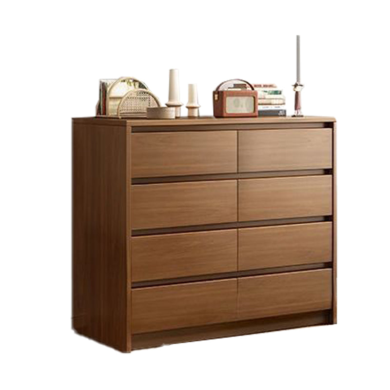 Wooden Accent Chest with Drawers Rectangle Contemporary Chest 35.4"L x 15.7"W x 41.3"H Brown 8 Clearhalo 'Cabinets & Chests' 'cabinets_chests' 'furn' 'furn_cabinets_chests' 'Furniture' 'Living Room Furniture' 5603757