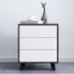15.74" Wide Contemporary Accent Chest with Drawers Rectangle Wood Chest White-Brown 3 Clearhalo 'Cabinets & Chests' 'cabinets_chests' 'furn' 'furn_cabinets_chests' 'Furniture' 'Living Room Furniture' 5603833