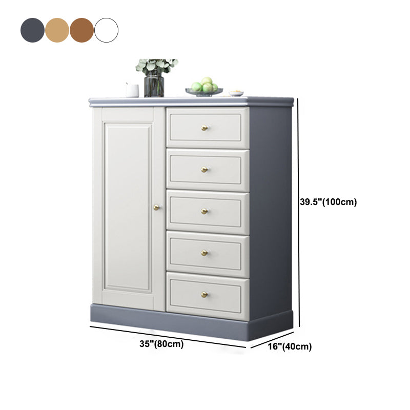 Contemporary Rectangle Accent Cabinet with Drawers Wood Storage Cabinet Clearhalo 'Cabinets & Chests' 'cabinets_chests' 'furn' 'furn_cabinets_chests' 'Furniture' 'Living Room Furniture' 5603863