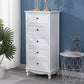 Contemporary Rectangle Accent Chest with Drawers 13.77" Wide Wood Chest White 5 Clearhalo 'Cabinets & Chests' 'cabinets_chests' 'furn' 'furn_cabinets_chests' 'Furniture' 'Living Room Furniture' 5603864