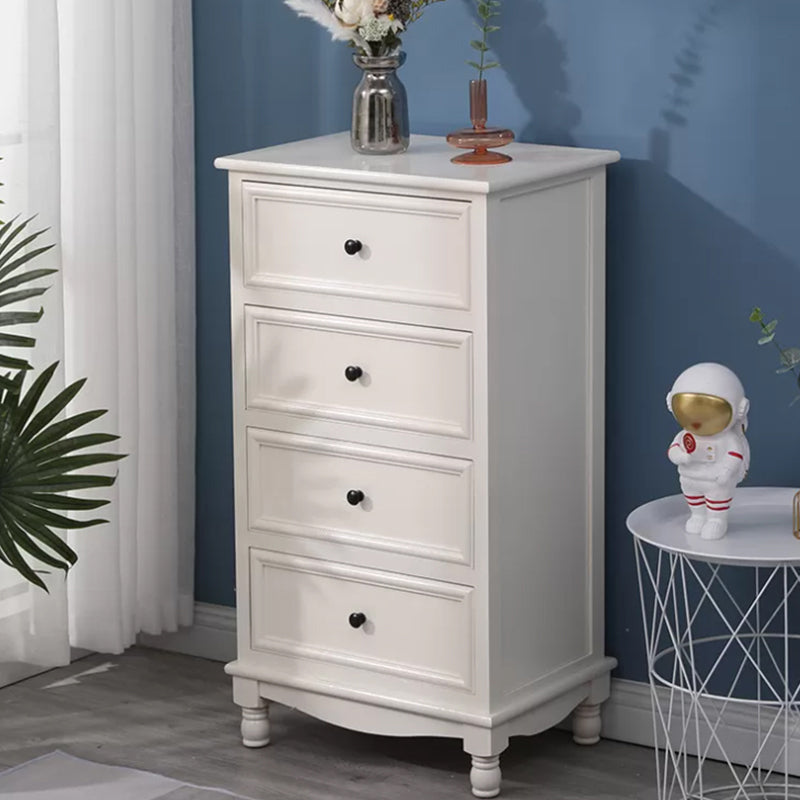 Contemporary Rectangle Accent Chest with Drawers 13.77" Wide Wood Chest Ivory 4 Clearhalo 'Cabinets & Chests' 'cabinets_chests' 'furn' 'furn_cabinets_chests' 'Furniture' 'Living Room Furniture' 5603868
