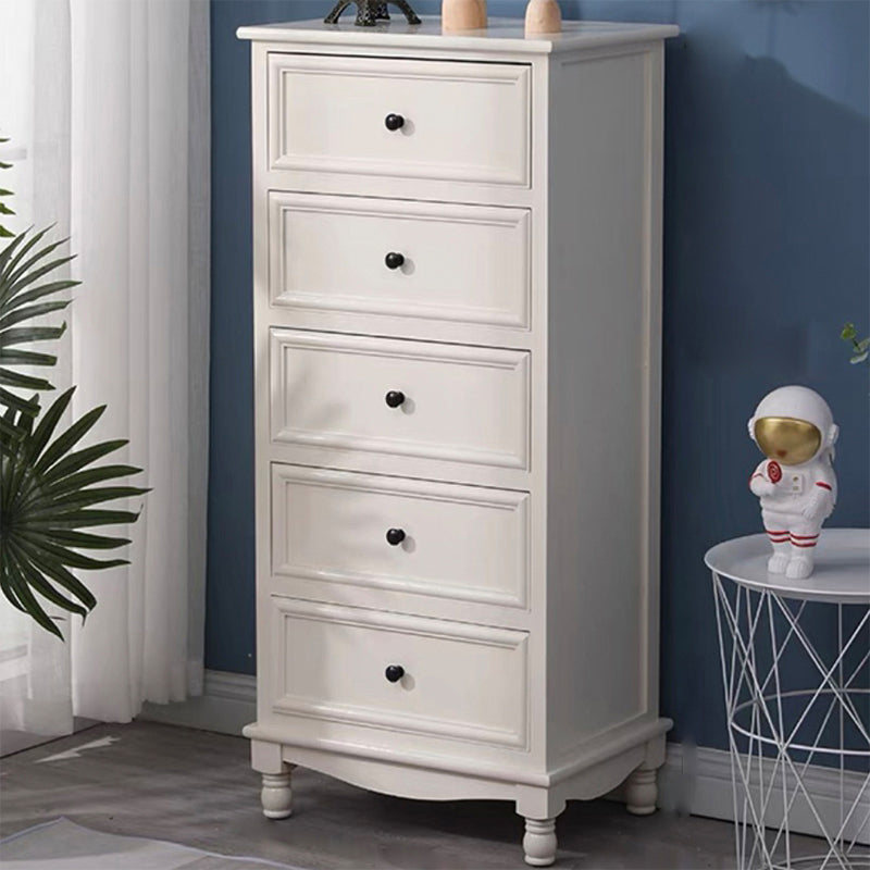 Contemporary Rectangle Accent Chest with Drawers 13.77" Wide Wood Chest Ivory 5 Clearhalo 'Cabinets & Chests' 'cabinets_chests' 'furn' 'furn_cabinets_chests' 'Furniture' 'Living Room Furniture' 5603870