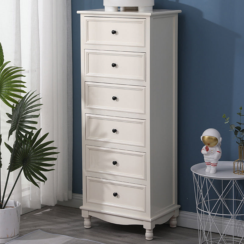 Contemporary Rectangle Accent Chest with Drawers 13.77" Wide Wood Chest Ivory 6 Clearhalo 'Cabinets & Chests' 'cabinets_chests' 'furn' 'furn_cabinets_chests' 'Furniture' 'Living Room Furniture' 5603872