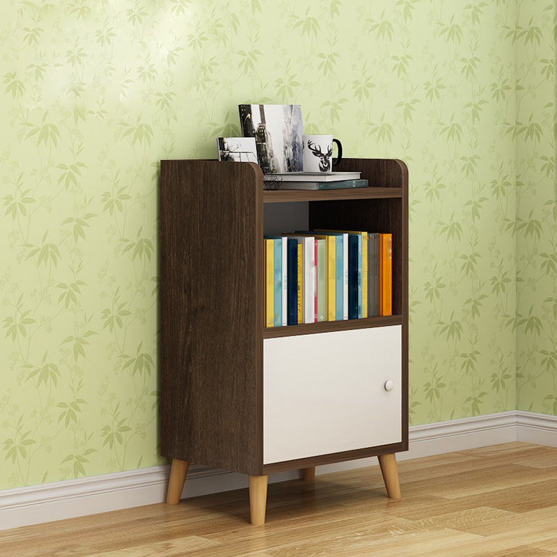 Armoire d'accent rectangle résistant aux rayures 9.84 "Armoire en bois contemporaine de large