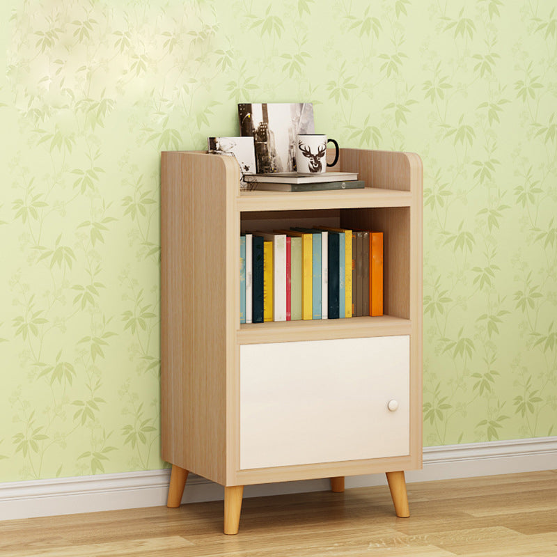 Scratch Resistant Rectangle Accent Cabinet 9.84" Wide Contemporary Wooden Cabinet 16"L x 10"W x 29.5"H Natural 1 Clearhalo 'Cabinets & Chests' 'cabinets_chests' 'furn' 'furn_cabinets_chests' 'Furniture' 'Living Room Furniture' 5603919