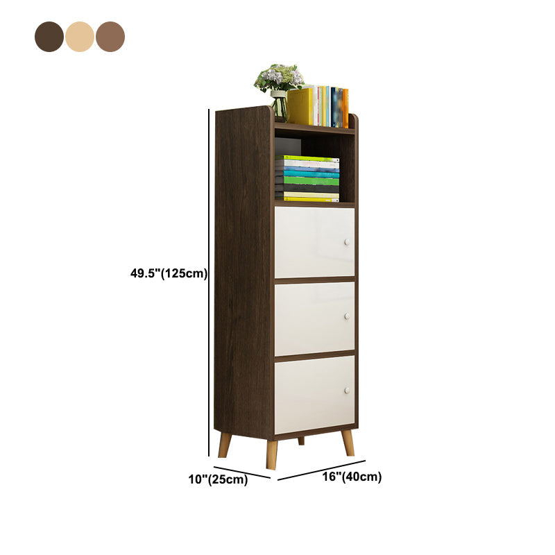 Scratch Resistant Rectangle Accent Cabinet 9.84" Wide Contemporary Wooden Cabinet Clearhalo 'Cabinets & Chests' 'cabinets_chests' 'furn' 'furn_cabinets_chests' 'Furniture' 'Living Room Furniture' 5603939