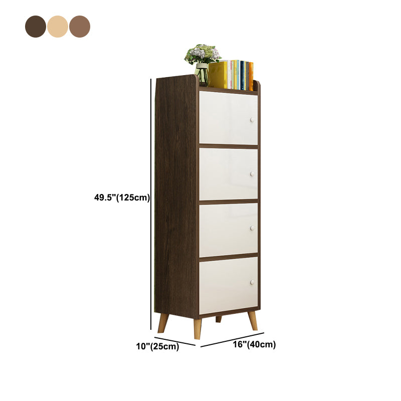 Scratch Resistant Rectangle Accent Cabinet 9.84" Wide Contemporary Wooden Cabinet Clearhalo 'Cabinets & Chests' 'cabinets_chests' 'furn' 'furn_cabinets_chests' 'Furniture' 'Living Room Furniture' 5603942