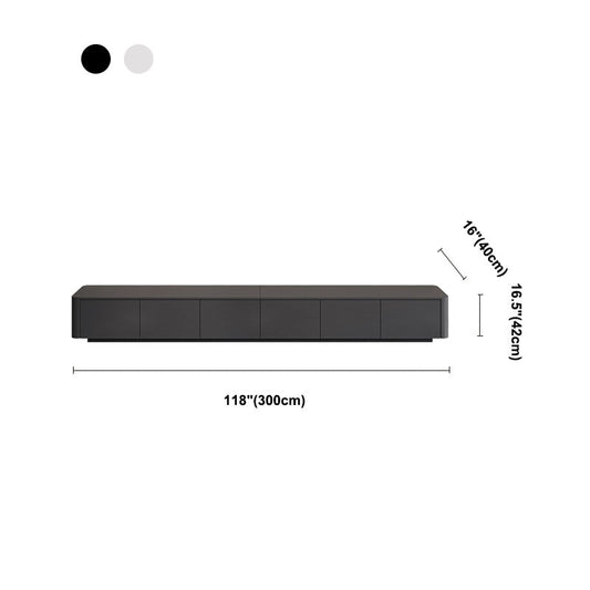 3 / 4 Drawers Modern TV Console 16" D Closed Storage Wooden TV Stand