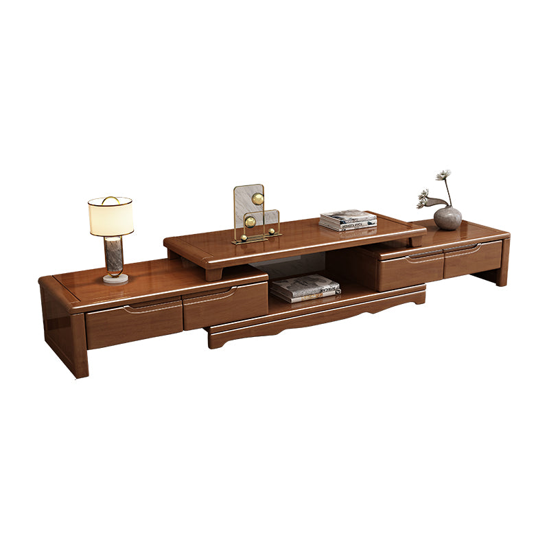 Solid Wood TV Stand Modern Adjustable TV Stand Console with Drawers Clearhalo 'furn' 'furn_tv_stands_entertainment_centers' 'Furniture' 'Living Room Furniture' 'TV Stands & Entertainment Centers' 'TV Stands & Media Storage Furniture' 'tv_stands_entertainment_centers' 5604084