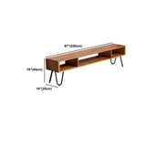 13,78 "W TV Stand Scandinavo Open Storage TV Console per soggiorno