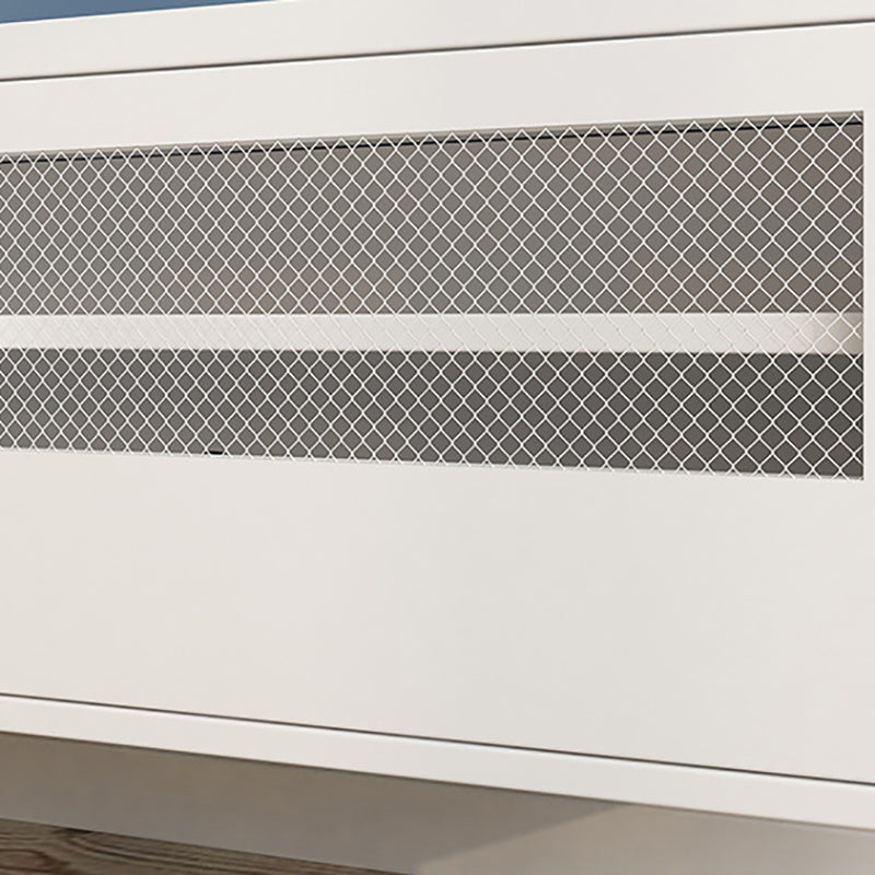 Modern Style Metal TV Stand Enclosed Storage TV Console,46.46"L x 15.74"W x 23.62"H Clearhalo 'furn' 'furn_tv_stands_entertainment_centers' 'Furniture' 'Living Room Furniture' 'TV Stands & Entertainment Centers' 'TV Stands & Media Storage Furniture' 'tv_stands_entertainment_centers' 5604212