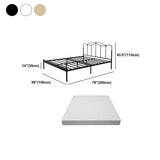 Einstellbare Höhe der Lamellenbett mit Open-Frame-Camelback-Kopfteil