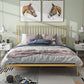 43.3" Metal Standard Bed with Spindle Headboard Low Profile Bed