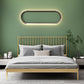43.3" Metal Standard Bed with Spindle Headboard Low Profile Bed