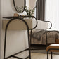 Stone Top Mirrored Make-up Vanity Metal Dressing Table Set with Stool Clearhalo 'Bedroom Furniture' 'furn' 'furn_makeup_vanities' 'Furniture' 'Makeup Vanities' 'makeup_vanities' 5604486
