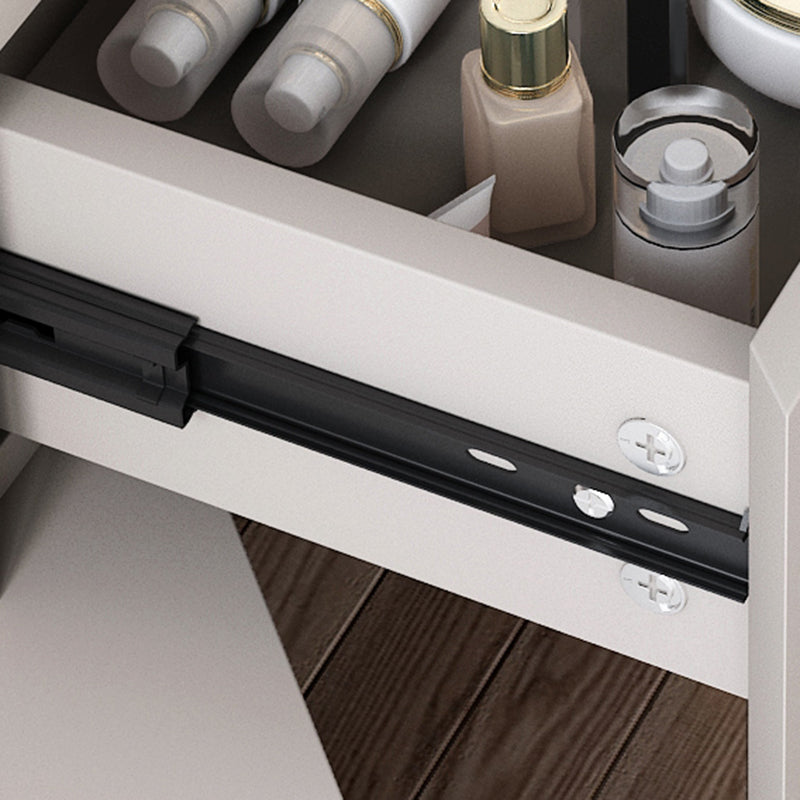 33.4" Wide Vanity Set with Stool Engineered Wood and Metal Dressing Table