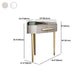 33.4" Wide Vanity Set with Stool Engineered Wood and Metal Dressing Table