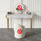 Tabouret de coiffeuse de maquillage de vanité luxueuse avec 2 tiroirs