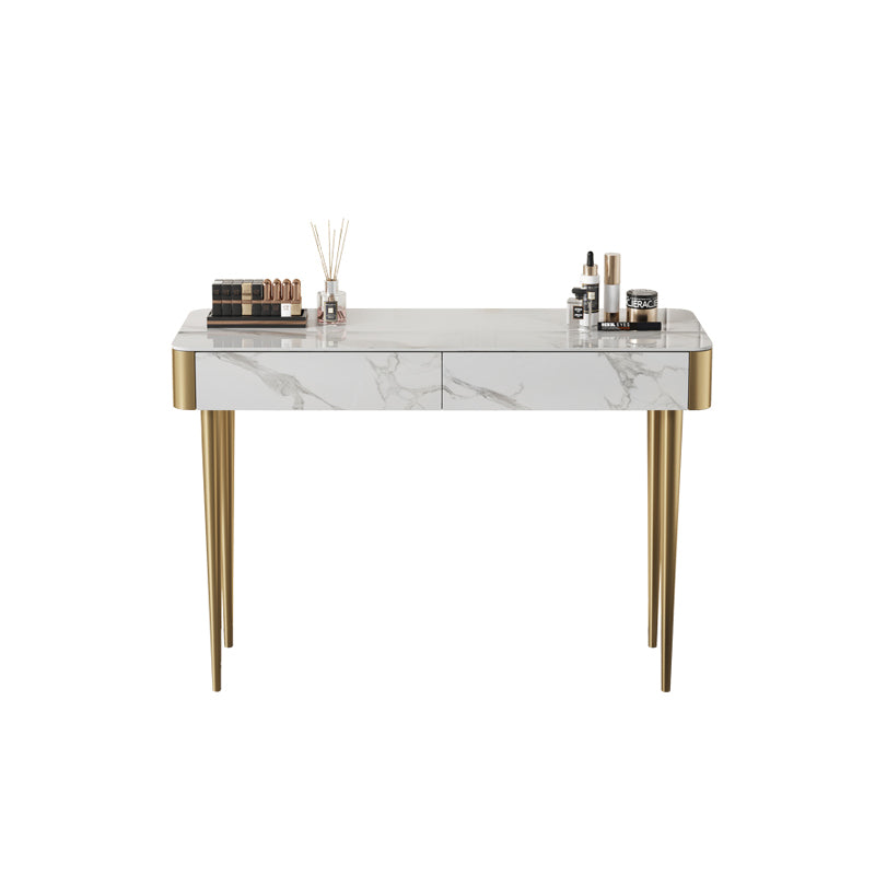 Tabouret de coiffeuse de maquillage de vanité luxueuse avec 2 tiroirs