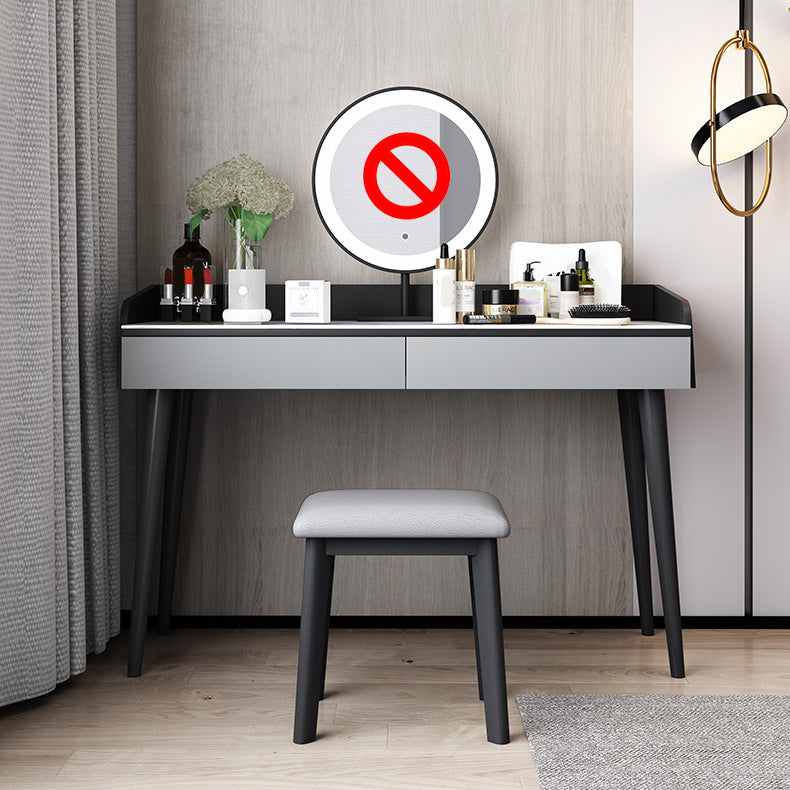 Vanity in legno ingegnerizzato contemporaneo 37,8 "H Vanity set con sgabello