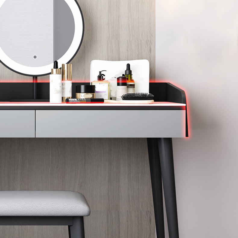 Vanity in legno ingegnerizzato contemporaneo 37,8 "H Vanity set con sgabello