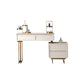 White/Grey Vanity Wood Makeup Dressing Table Stone Top Dresser