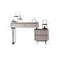 White/Grey Vanity Wood Makeup Dressing Table Stone Top Dresser