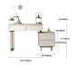White/Grey Vanity Wood Makeup Dressing Table Stone Top Dresser