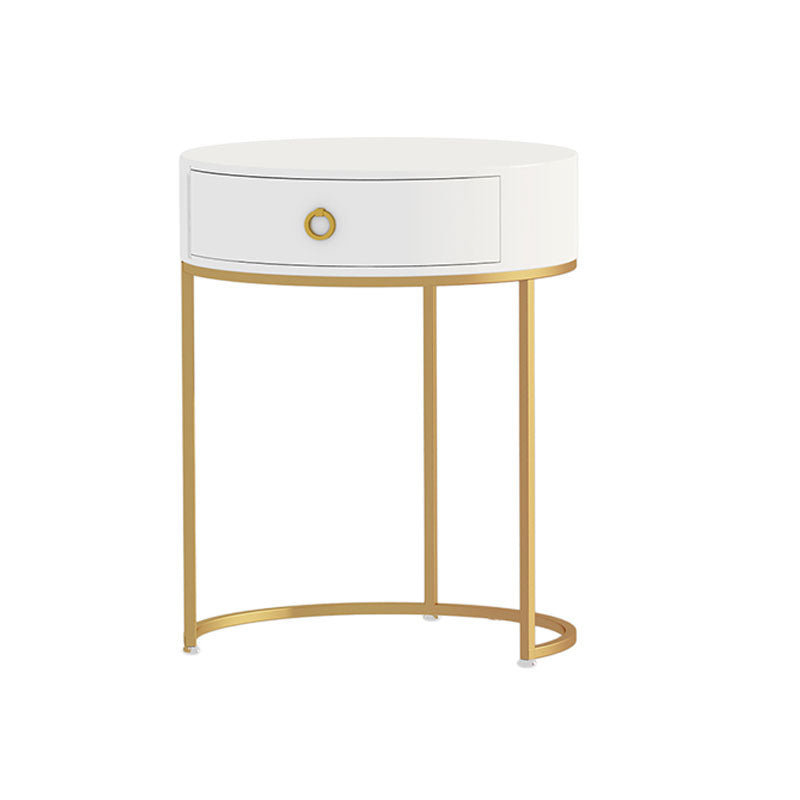 Holz- und Metall -Waschtisch mit 1 Schublade im weißen/grünen Make -up -Schreibtisch