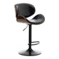 Modern Swivel Footrest Bar Stool Metal Backrest Indoor Counter Stool with Wood Seat Black Clearhalo 'Bar Furniture' 'Bar Stools' 'bar_stools' 'furn' 'furn_bar_stools' 'Furniture' 'Kitchen & Dining Furniture' 5604793