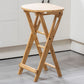 Contemporary Simple Counter Stools 24.5-inch Indoor Wood Fold Bar Stool