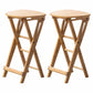 Contemporary Simple Counter Stools 24.5-inch Indoor Wood Fold Bar Stool