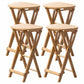 Contemporary Simple Counter Stools 24.5-inch Indoor Wood Fold Bar Stool