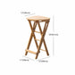 Contemporary Simple Counter Stools 24.5-inch Indoor Wood Fold Bar Stool