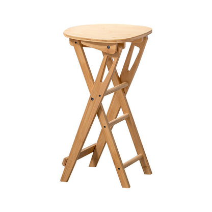 Nordic Style Armless Wood Barstools Folding Counter Stools for Living Room Counter Stool (24"H) Clearhalo 'Bar Furniture' 'Bar Stools' 'bar_stools' 'furn' 'furn_bar_stools' 'Furniture' 'Kitchen & Dining Furniture' 5604848