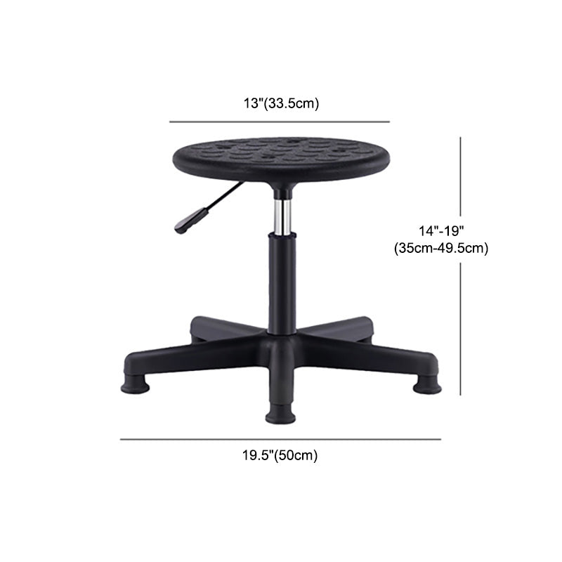 Modern Adjustable Rotatable Counter Stool Steel Laboratory Bar Stool with Leather Cushion Clearhalo 'Bar Furniture' 'Bar Stools' 'bar_stools' 'furn' 'furn_bar_stools' 'Furniture' 'Kitchen & Dining Furniture' 5604958