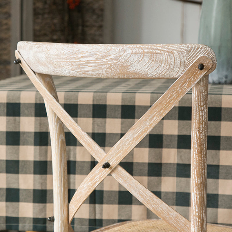 Taburete de bar Bristol contemporáneo de madera de roble con asiento y reposapiés de madera