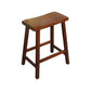 Modern Indoor Solid Wood Counter & Bar Stool Saddle Seat Backless Bar Stool