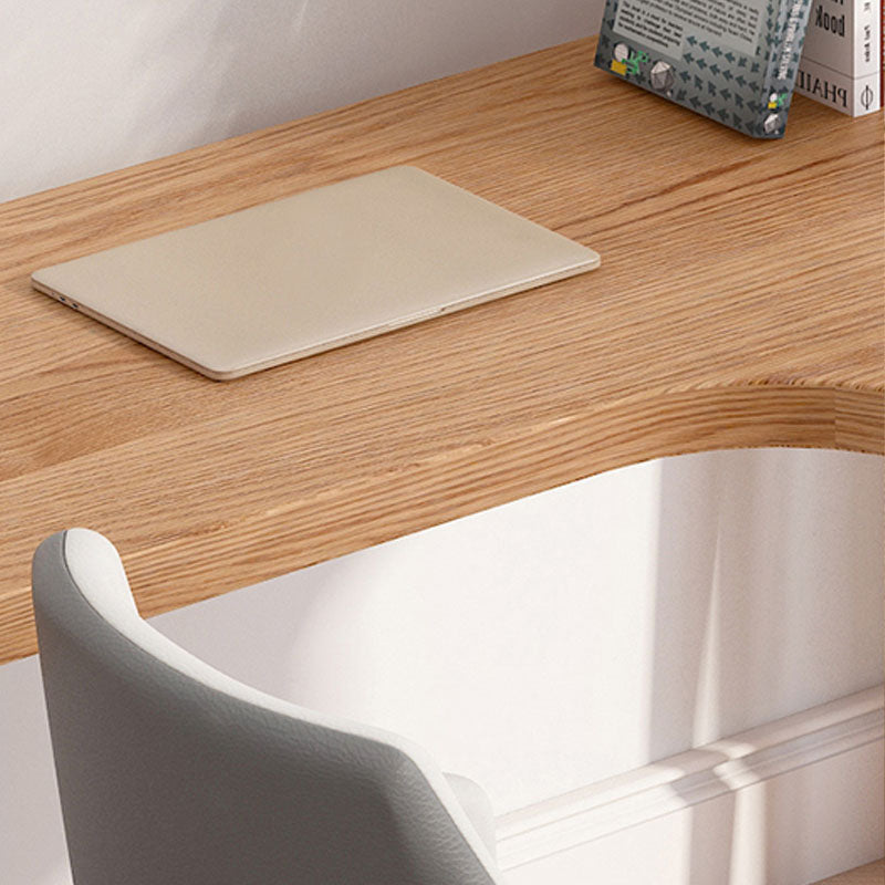 Modern Style Solid Wood Office Desk L-shaped Bedroom Task Desk