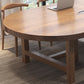 Oval Writing Desk Solid Wood Contemporary Style Office Meeting Desk