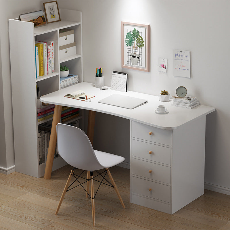 MODERNA Freeform Desk Office Home Desa di scrittura in legno artificiale con cassetto