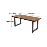 Scrivania per uffici in slitta in stile moderno rettangolo in legno massiccio per casa