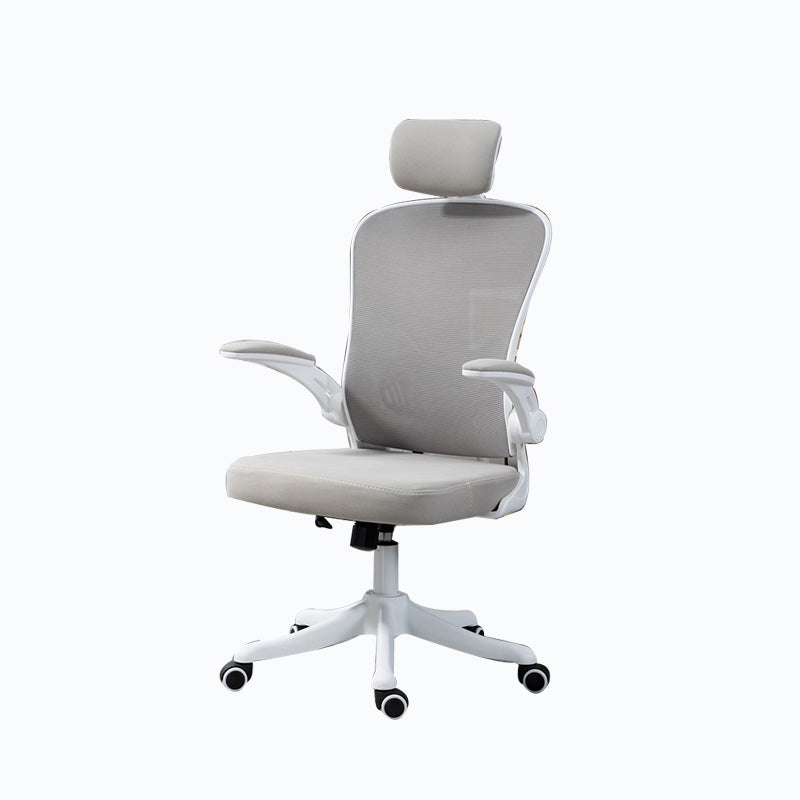 High / Mid Back Bureau stoel Gray Mesh Desk -stoel met wielen